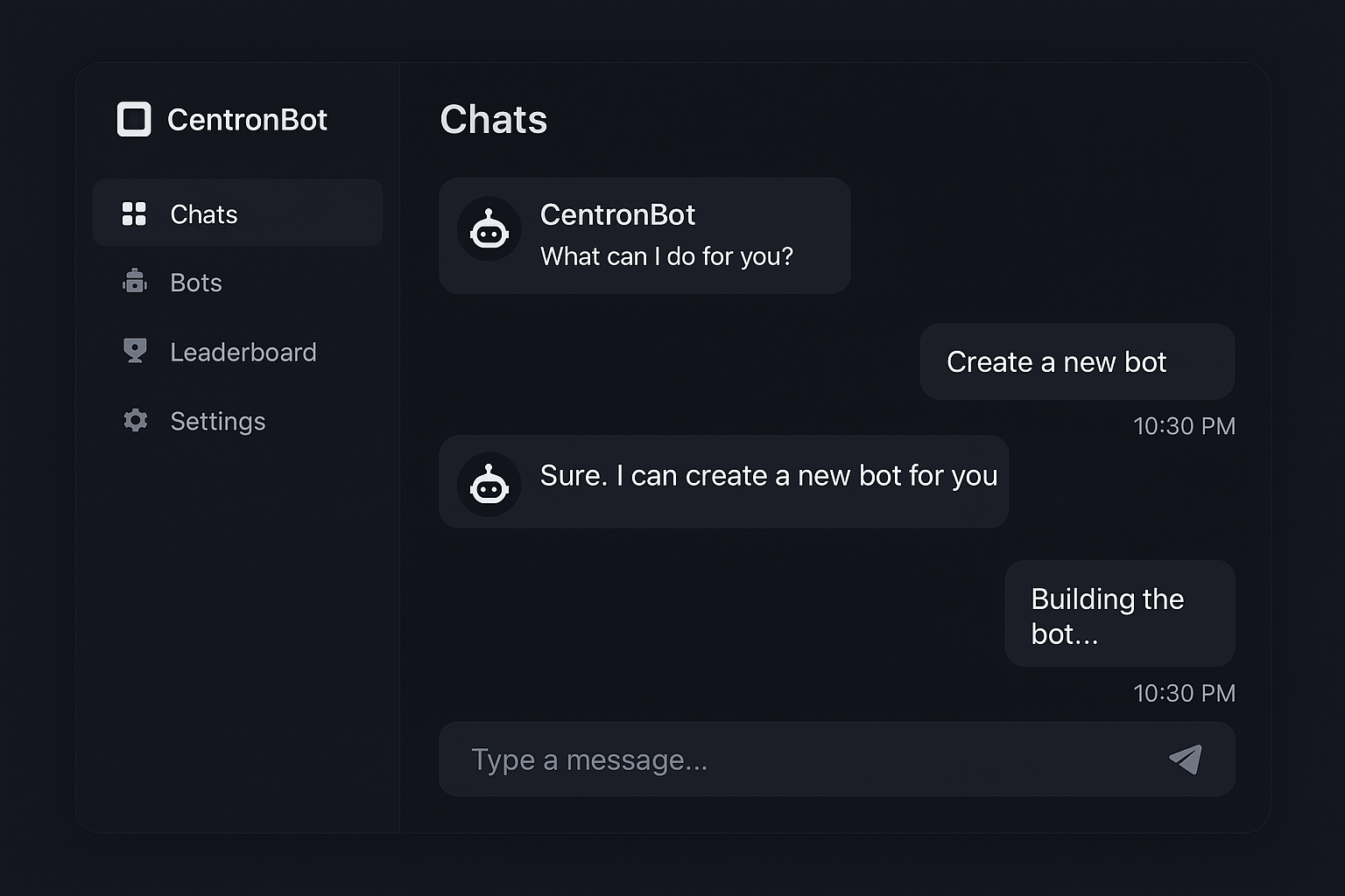 Centron Bot - Telegram Trading Bot for Sui Network